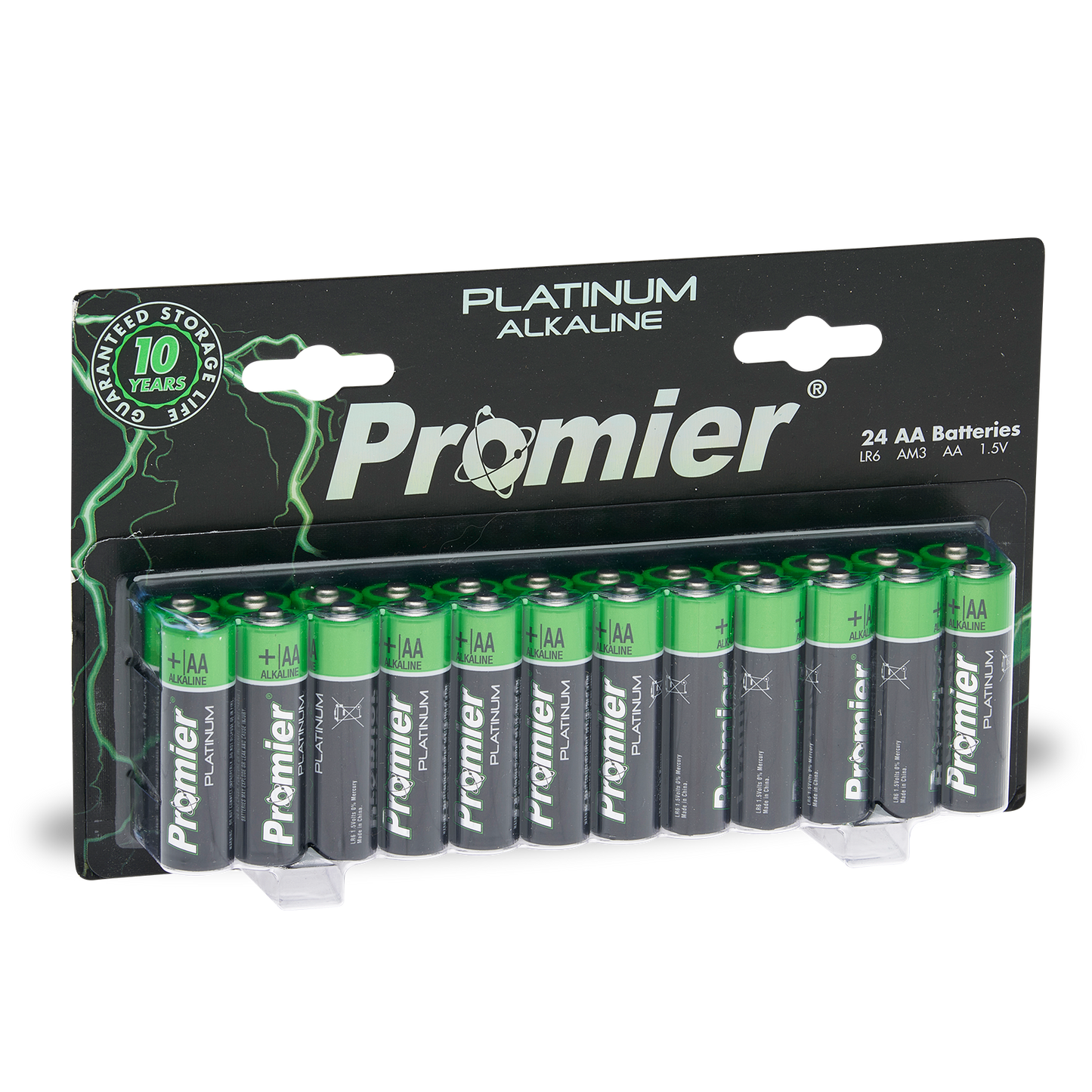 Promier AA Platinum Alkaline Battery 24 Pack